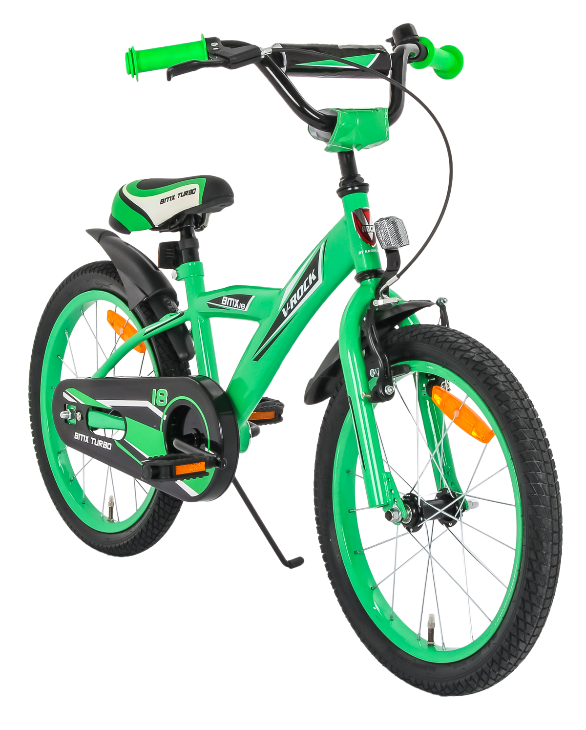 Bmx Turbo 18T Turbo Green Kids Bike, Steel Frame, Coaster Hub