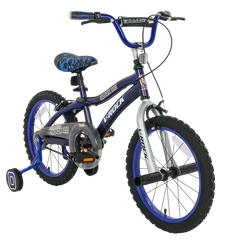 Black Ice 18T Blue-Silver Kids Bike, Steel Frame, Coaster Hub