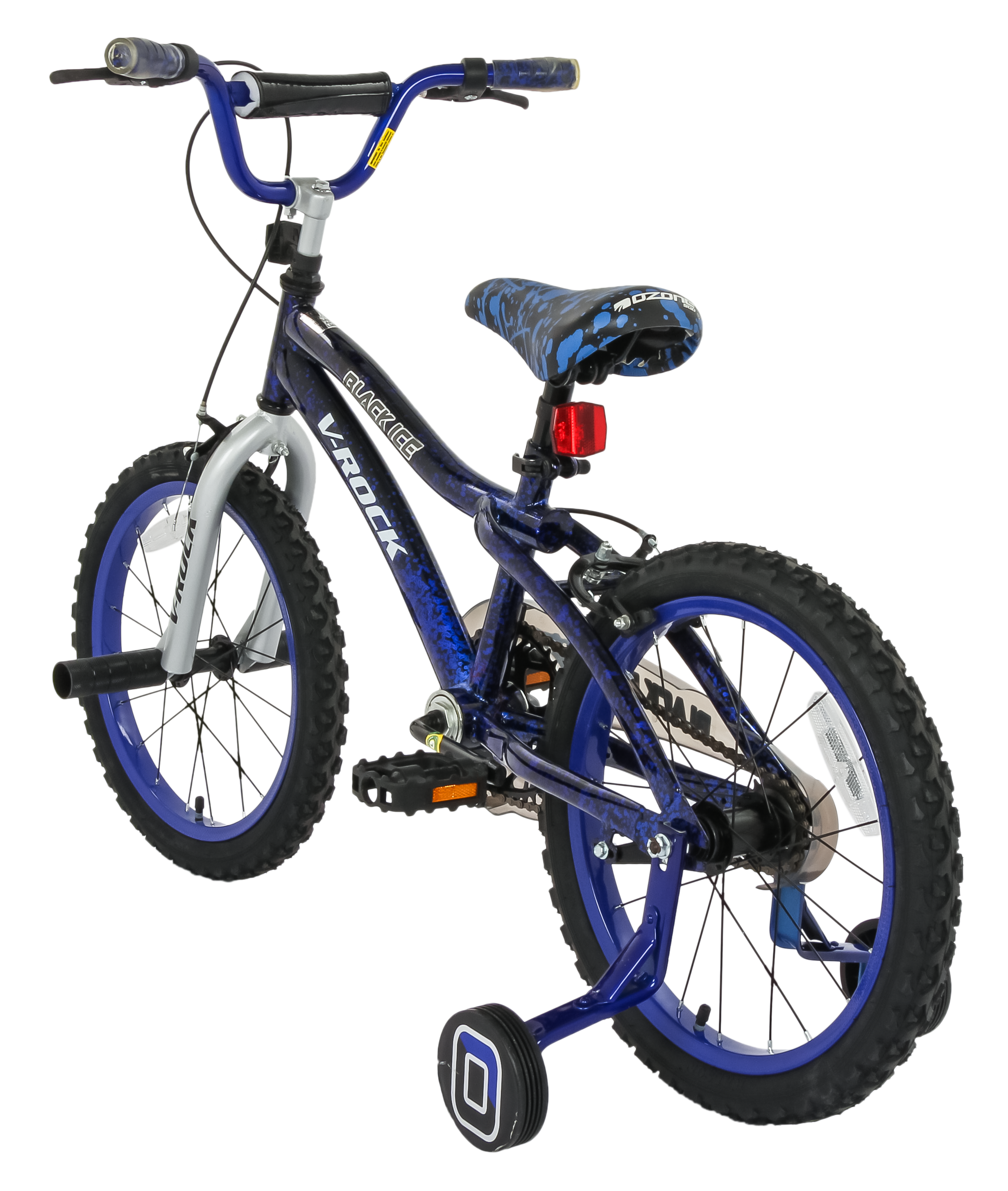 Black Ice 18T Blue-Silver Kids Bike, Steel Frame, Coaster Hub
