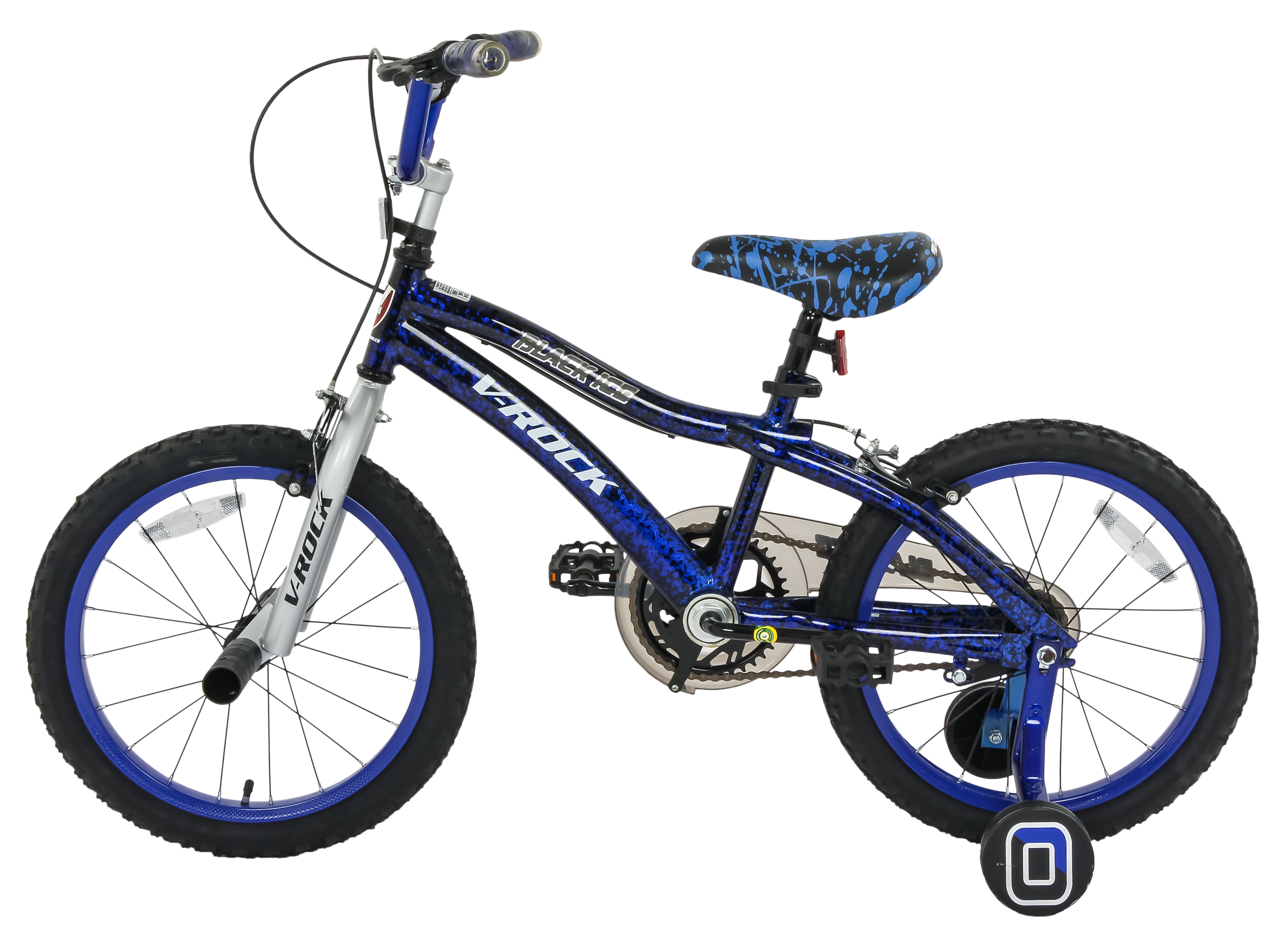 Black Ice 18T Blue-Silver Kids Bike, Steel Frame, Coaster Hub