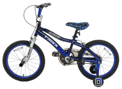 Black Ice 18T Blue-Silver Kids Bike, Steel Frame, Coaster Hub