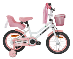 Magic 14T White Kids Bike, Steel Frame, Coaster Hub