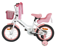 Magic 14T White Kids Bike, Steel Frame, Coaster Hub