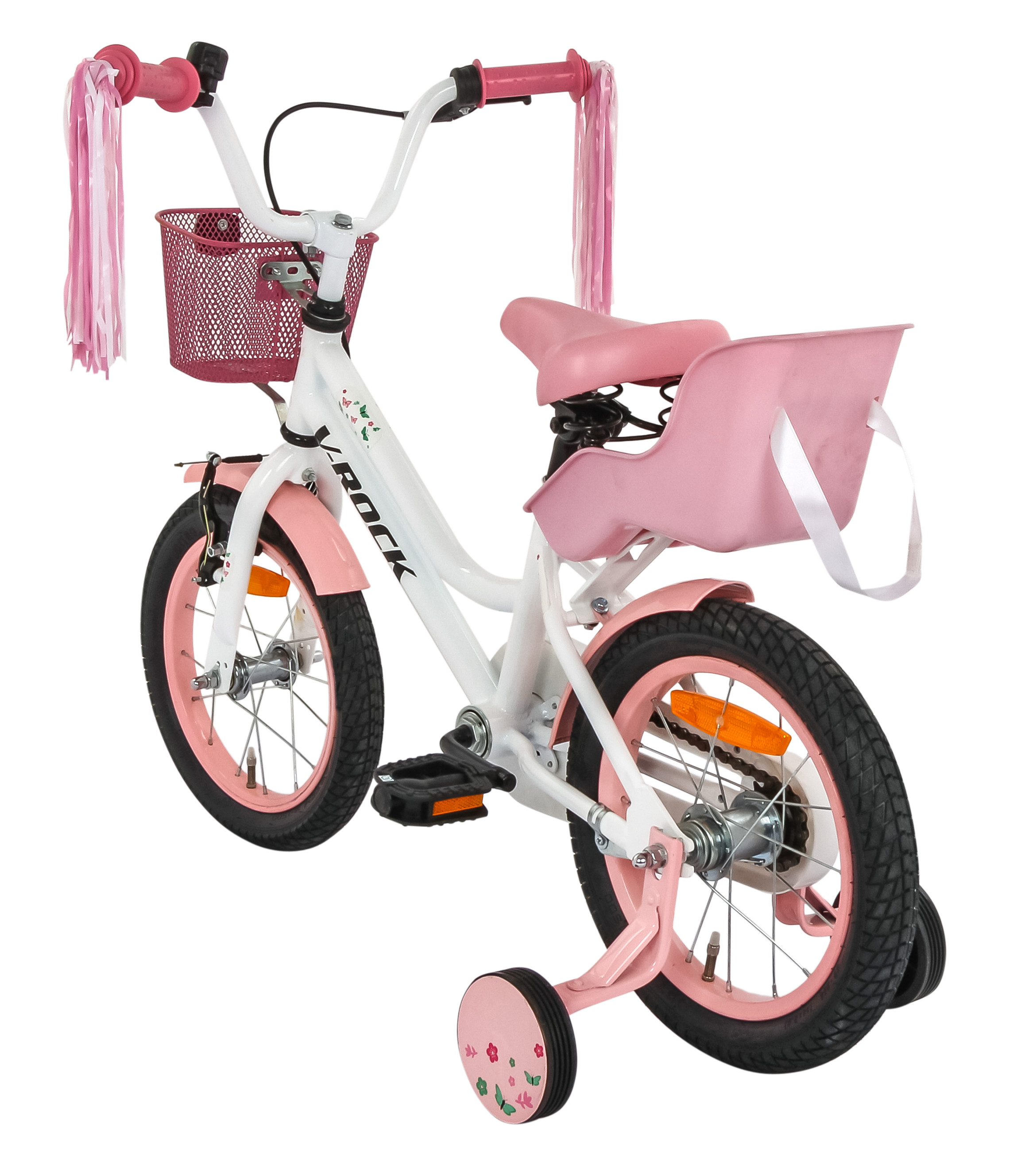 Magic 14T White Kids Bike, Steel Frame, Coaster Hub