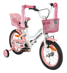 Magic 14T White Kids Bike, Steel Frame, Coaster Hub