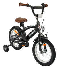 Bmx Fun 14T Matt Black Kids Bike, Steel Frame, Coaster Hub