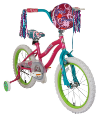 Girl Power 18T Pink Turquoise Kids Bike, Steel Frame, Coaster Hub