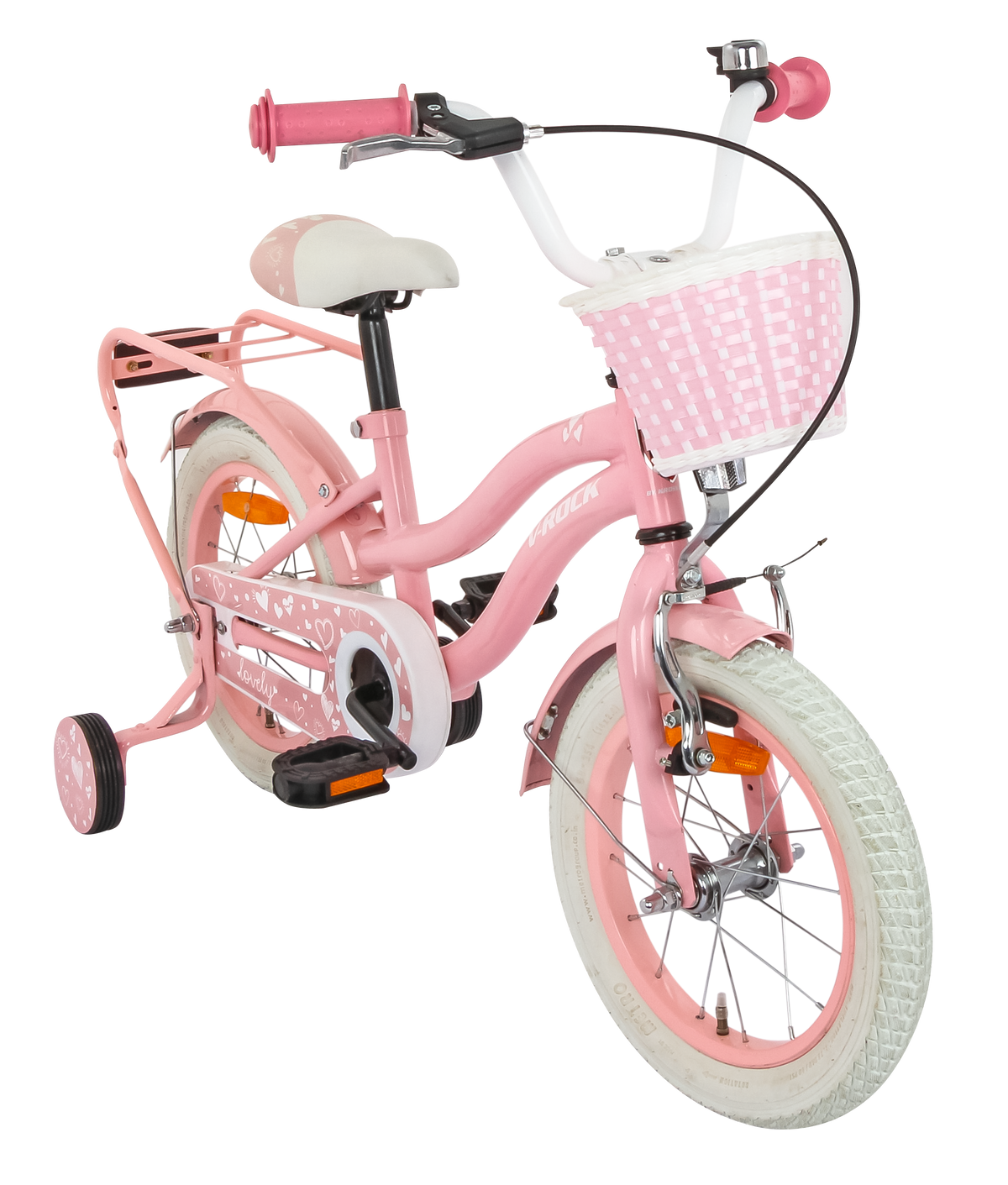 Lovely 14T Pink Kids Bike, Steel Frame, Coaster Hub