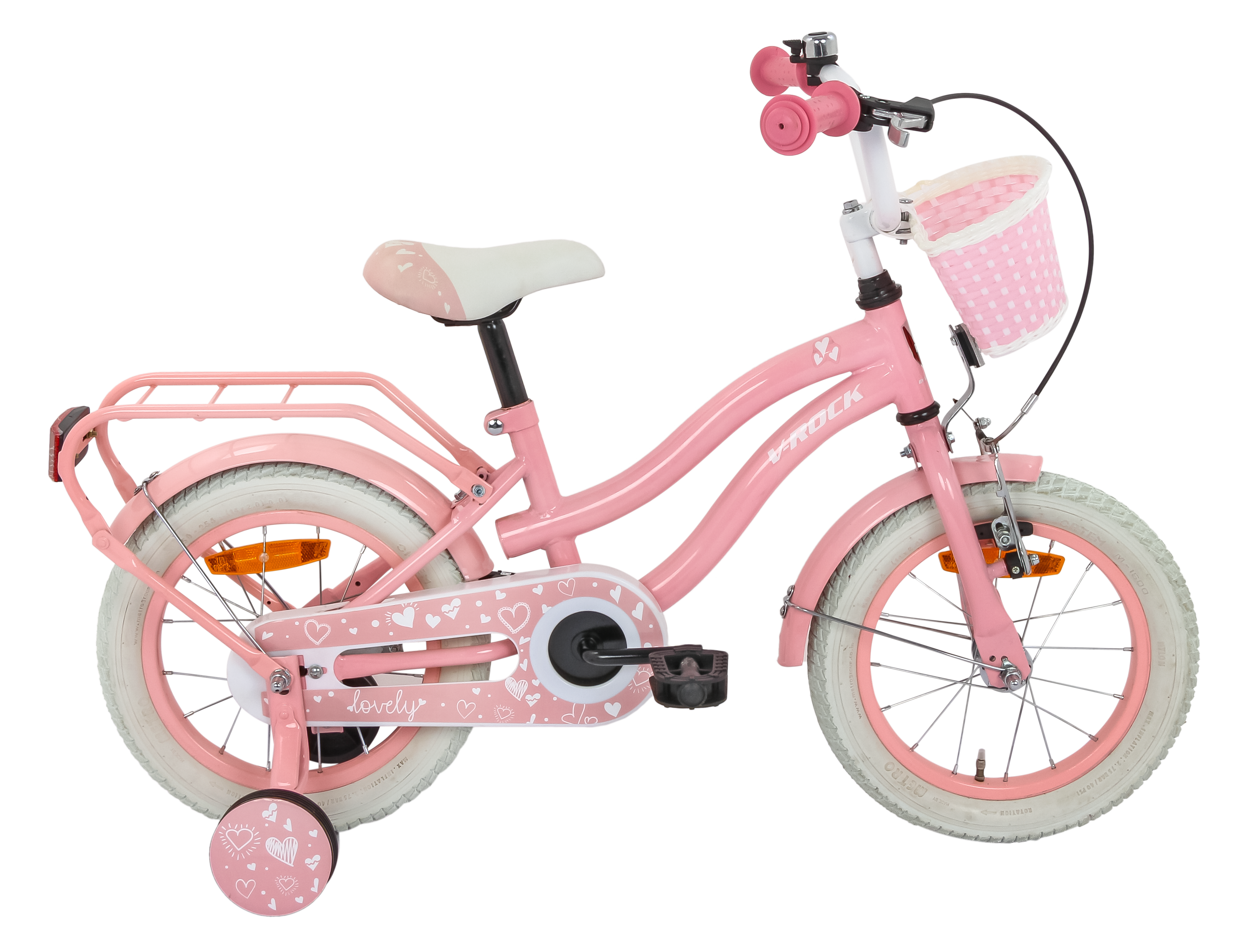 Lovely 14T Pink Kids Bike, Steel Frame, Coaster Hub