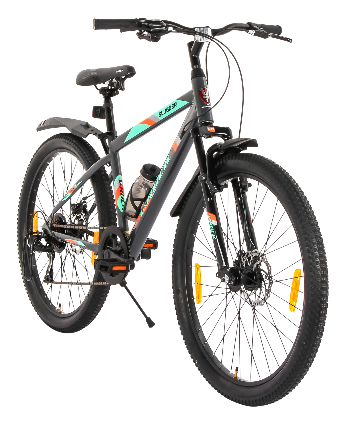 V Rock Slugger 7 speed unisex Mountain Bike, Steel Frame