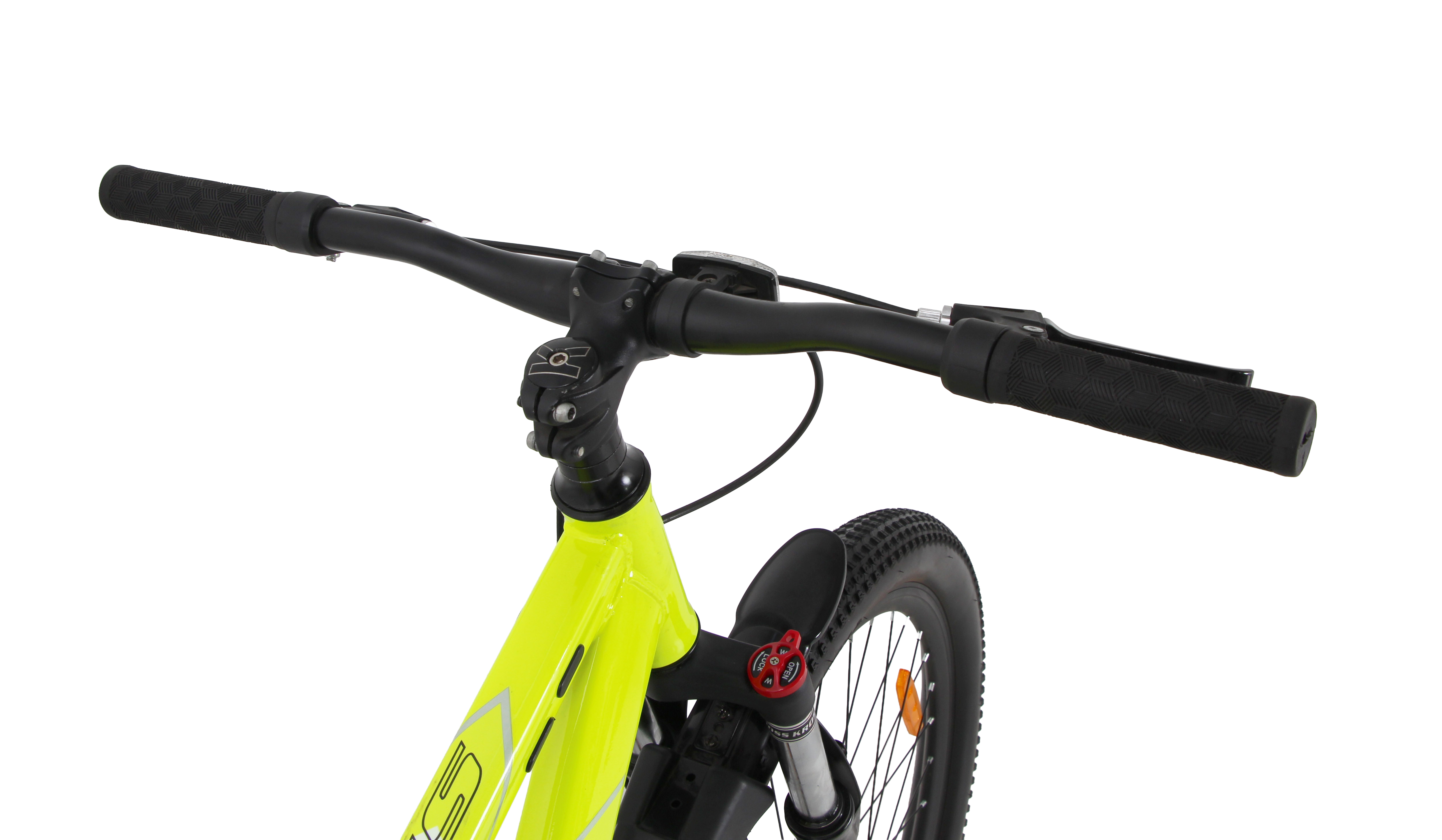 Kross Hitter 29T Mountain Bicycle for Adults | Single Speed | Steel Frame | Front Suspension with Lockout | Dual Disc Brakes | Green & Silver