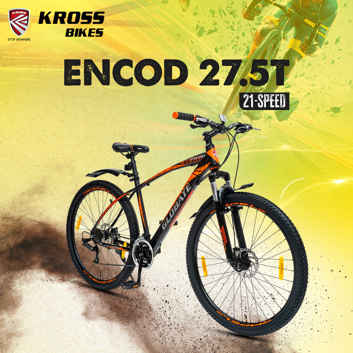 Kross Encod 27.5T 21-Speed Steel MTB with LTWOO Shifter, Suspension Fork & Dual Disc Brakes