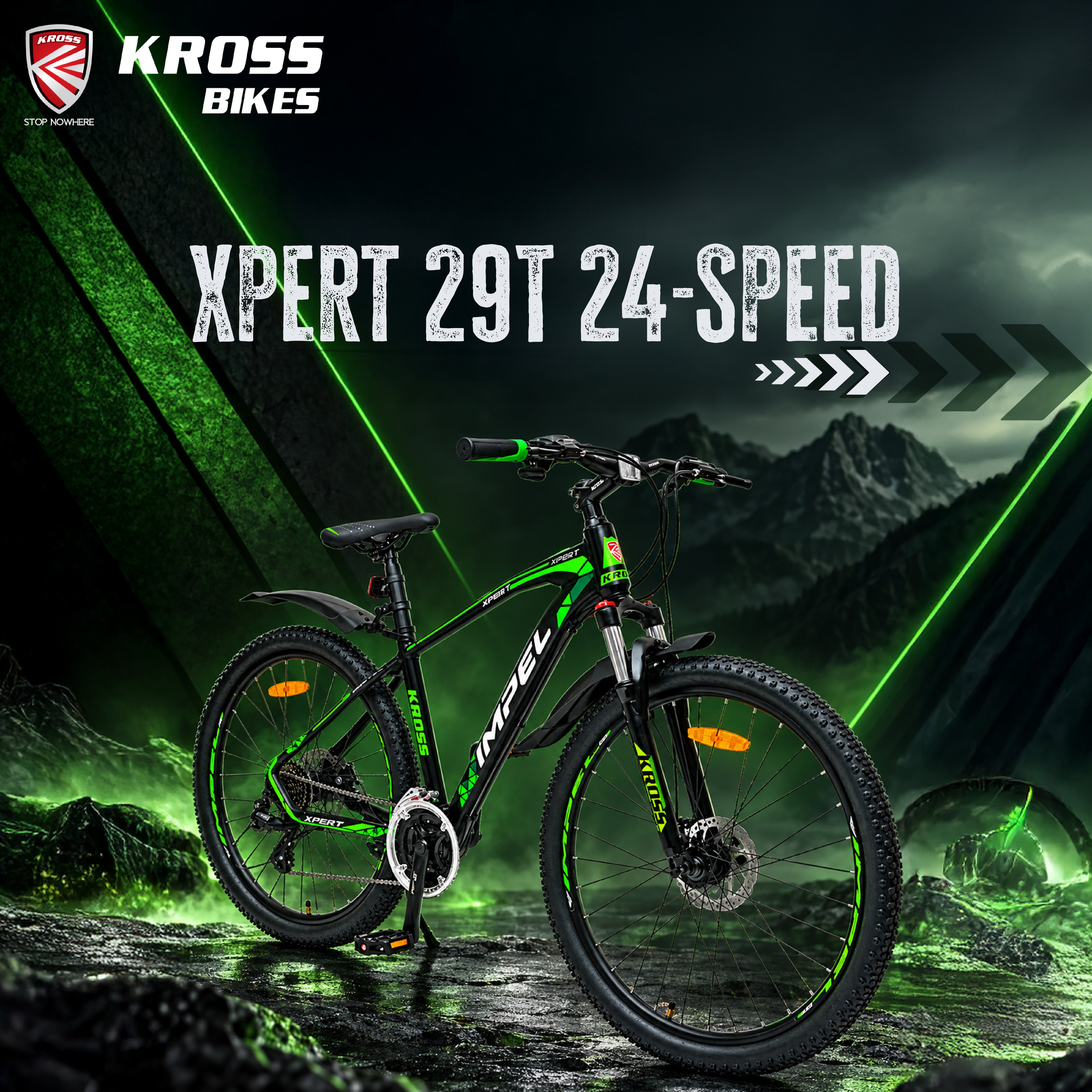 Kross Xpert 29T 24-Speed Alloy MTB with Shimano Gears & Suspension Lockout
