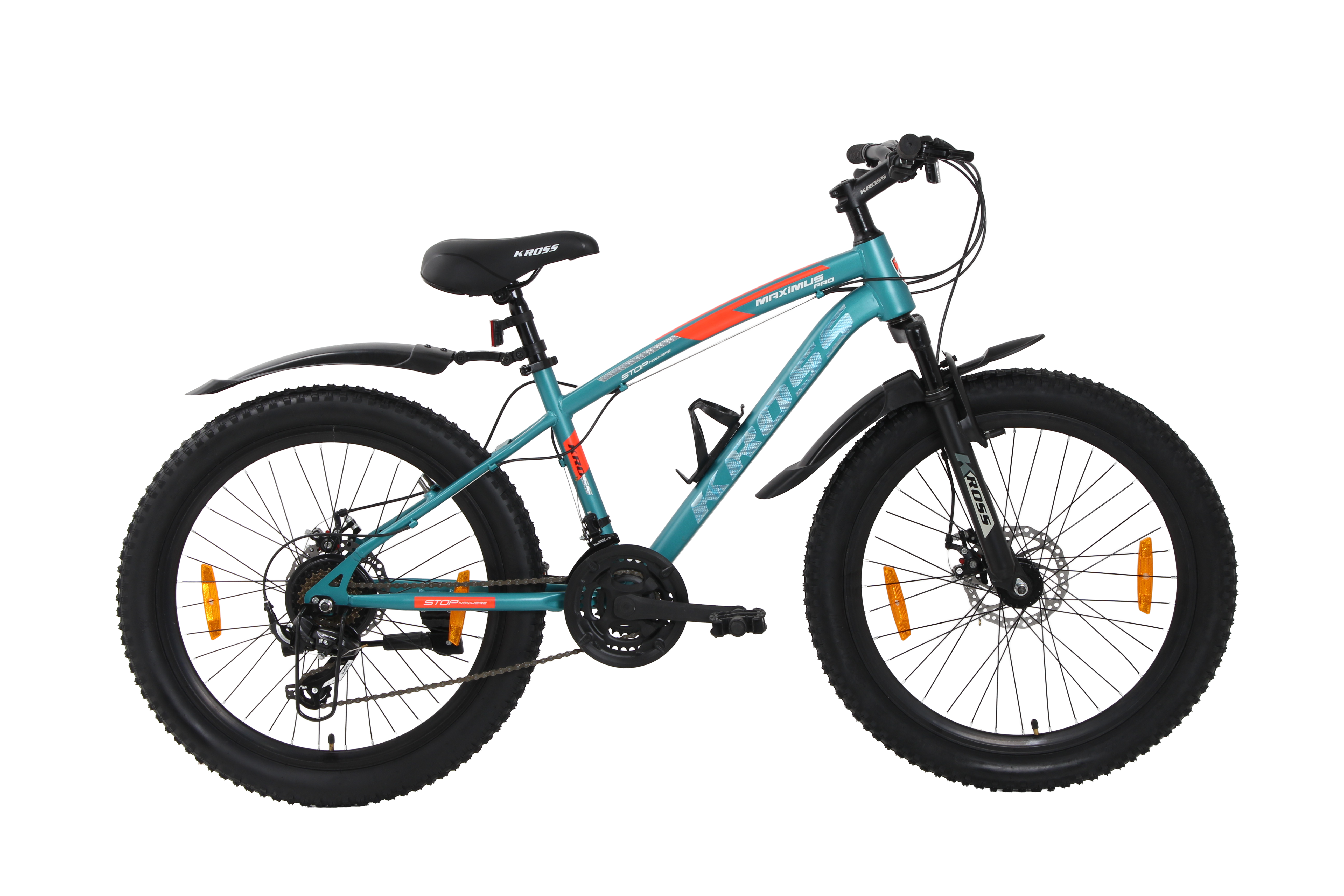 Kross Maximus Pro 24T 21-Speed MTB – Double Disc | Metallic Blue | Suspension Fork