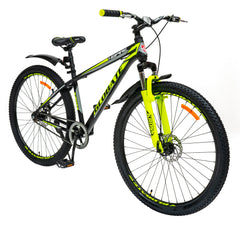 N-SPIRE 29T Single Speed Steel MTB with Suspension Fork & Dual Disc Brakes (Yellow)