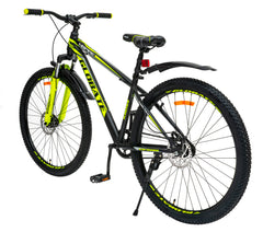 N-SPIRE 29T Single Speed Steel MTB with Suspension Fork & Dual Disc Brakes (Yellow)