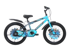 Kross Oddy 20T Kids Bicycle with Training Wheels, V-Brakes, Steel Frame, Blue/Grey