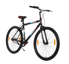 V Rock Storm 26T, Single Speed Mountain Bike, Steel Frame, Rigid Fork, Caliper Brakes Black
