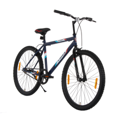 V Rock Storm 26T, Single Speed Mountain Bike, Steel Frame, Rigid Fork, Caliper Brakes Blue