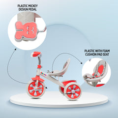 KidJoy 3-in-1 Tricycle with Music & Basket