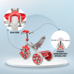 KidJoy 3-in-1 Tricycle with Music & Basket