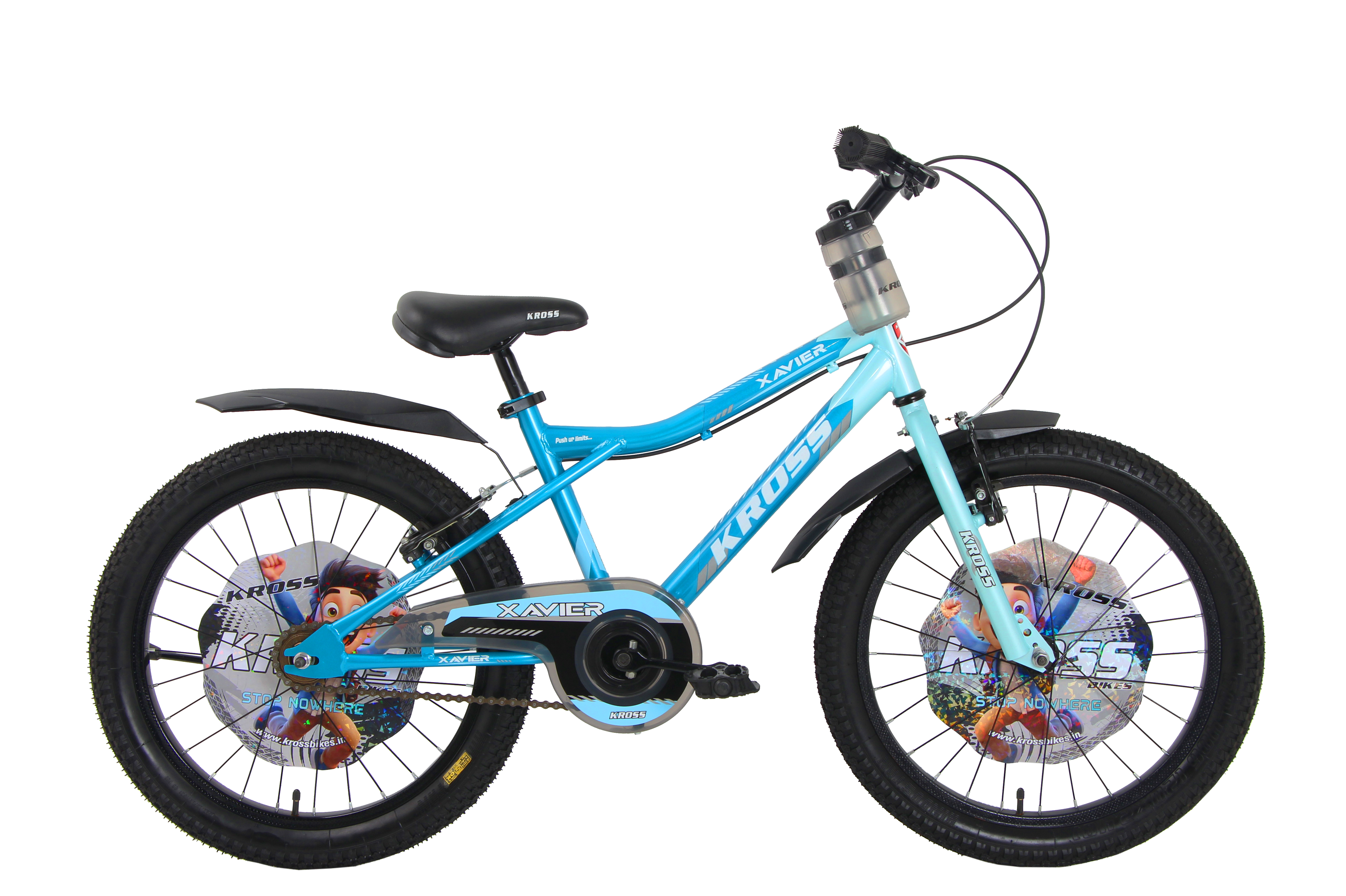 Kross Xavier 20T Kids Bicycle | Dual V-Brake | Steel Frame | 5–8 Years | Blue