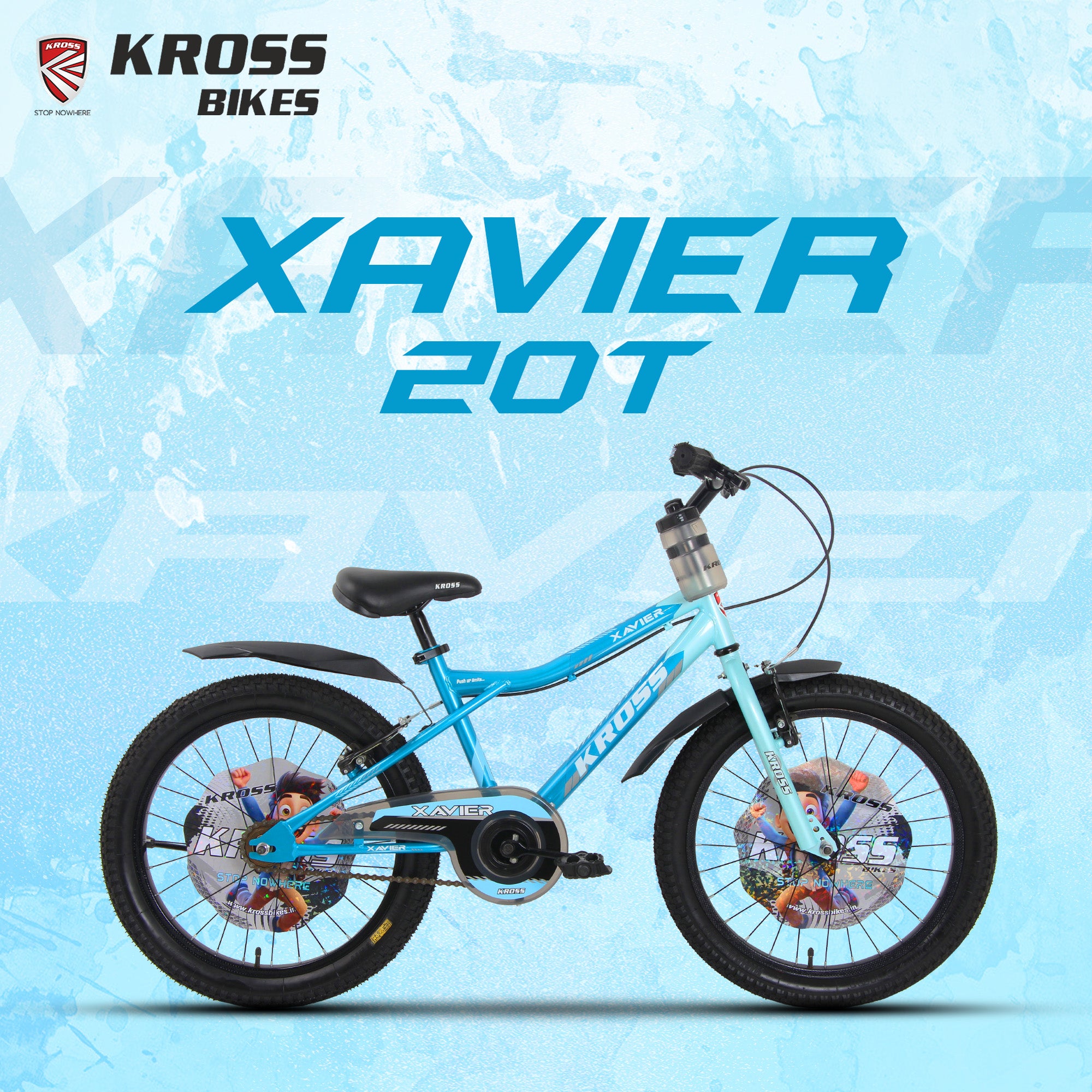 Kross Xavier 20T Kids Bicycle | Dual V-Brake | Steel Frame | 5–8 Years | Blue