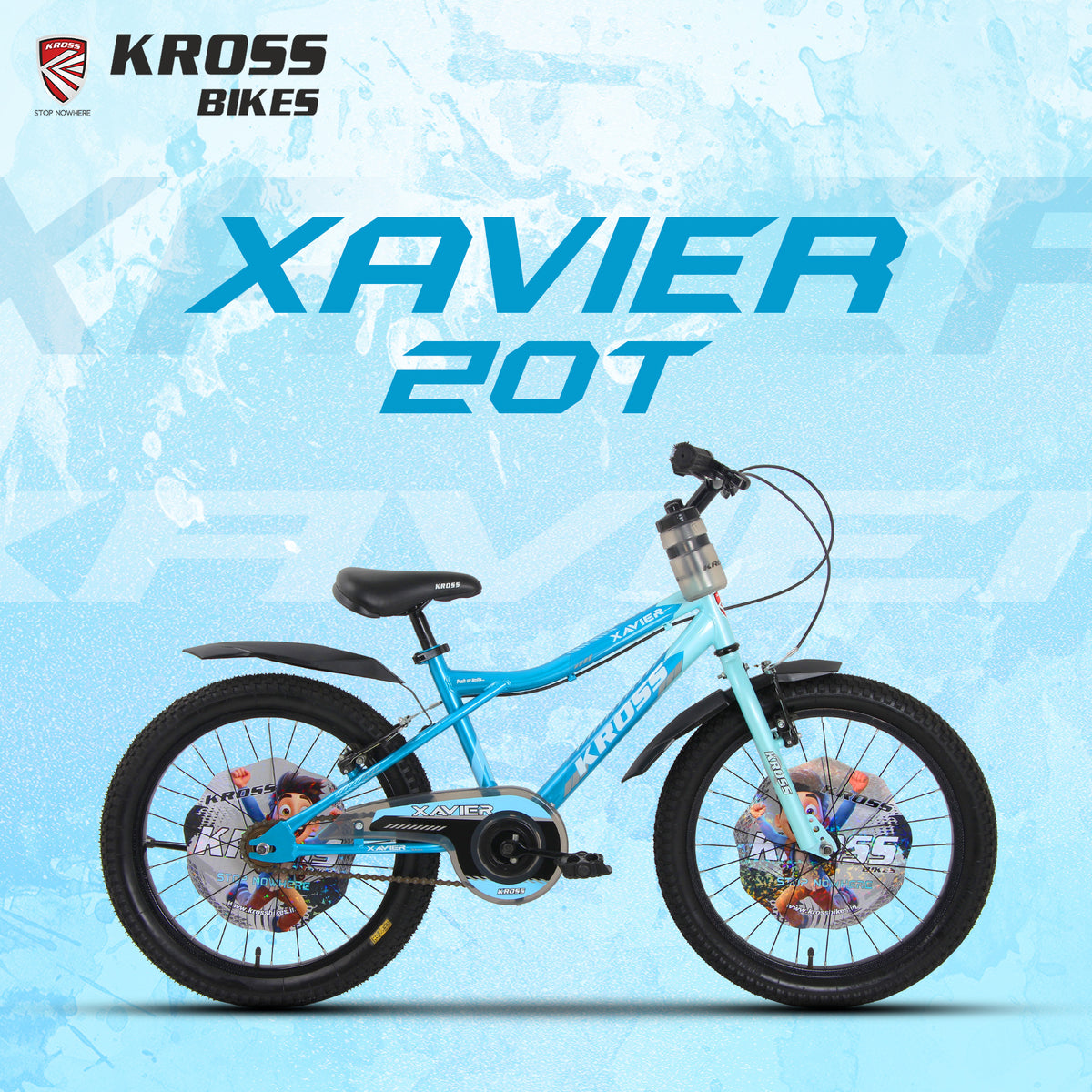 Kross Xavier 20T Kids Bicycle | Dual V-Brake | Steel Frame | 5–8 Years | Blue