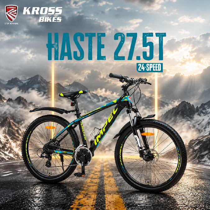Kross Haste 29T 24-Speed Alloy MTB with Shimano Altus Gears, Suntour Suspension & Dual Disc Brakes