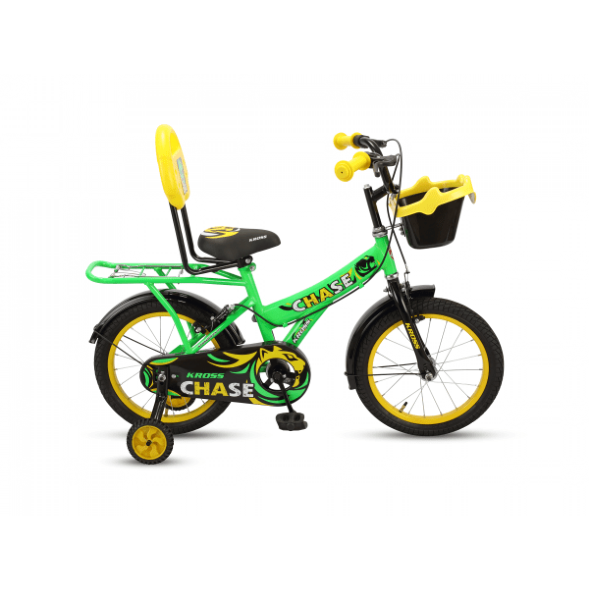 bright green mountain bike